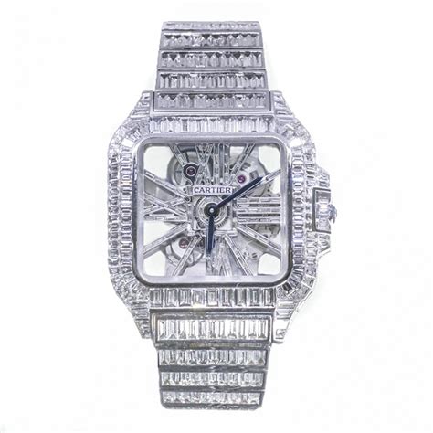 cartier skeleton watch bust down